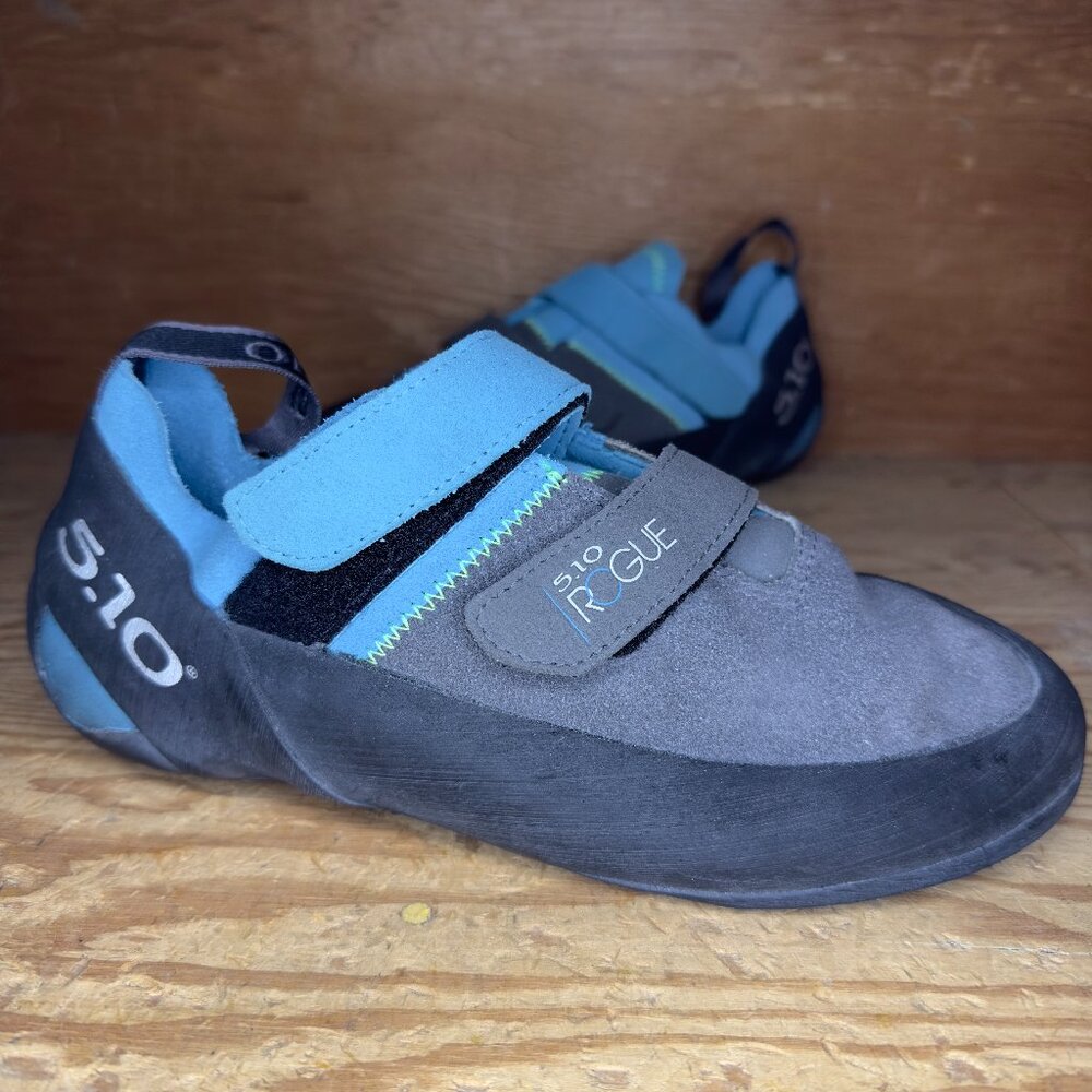 Five Ten Men's Rogue Rock Climbing Shoes VCS Neon Blue Charcoal Size 7.5 USA